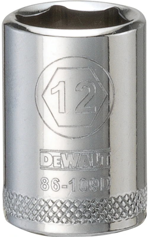 Metric Shallow Socket, 6-Point, 1/4 In. Drive, 12mm