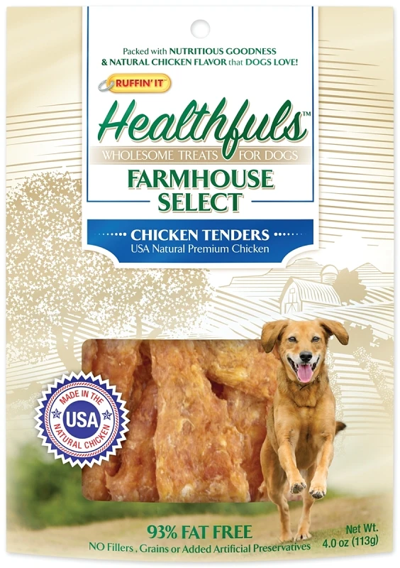 Healthfuls Farmhouse Selects Dog Treats, Chicken Jerky, 4-oz. Healthfuls Farmhouse Selects Dog Treats, Chicken Jerky, 4-oz.
