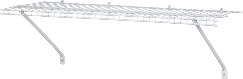 All-Purpose Wire Shelf Kit, White, 2-Ft. x 12-In.