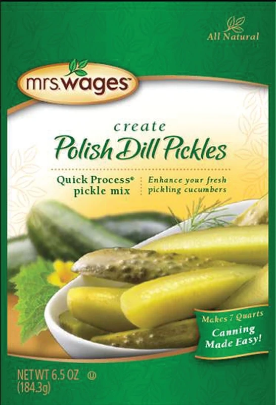 Quick Process Polish Dill Pickling Mix, 6.5 Oz. Pouch, 12 Pk