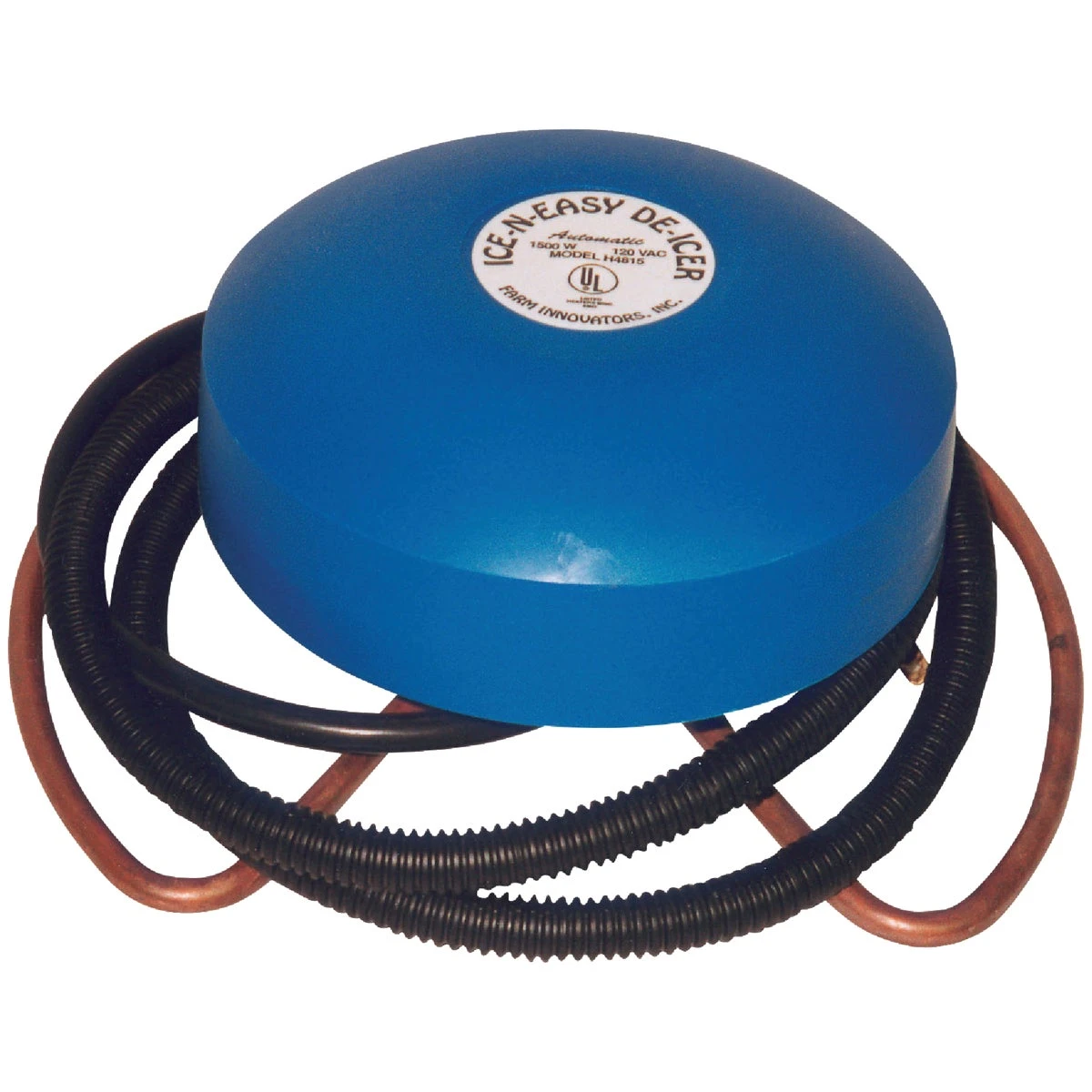 De-Icer & Heater for Metal Livestock Tanks, Floating, Thermostat Control, 1500 Watts