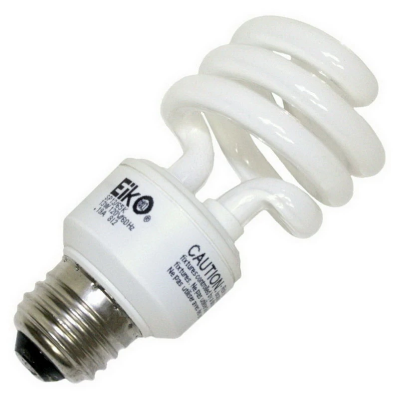 Sp13/65k 13 Watt Compact Fluorescent Light Bulb With Medium Screw Base