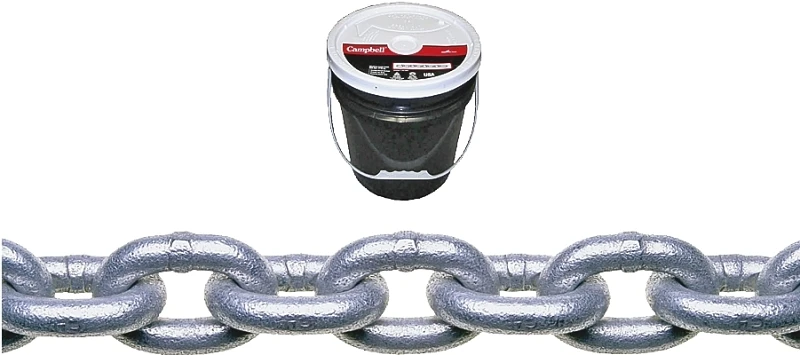 1/4 In. Oval Link Carbon Steel Proof Coil Chain 141 Ft. Length