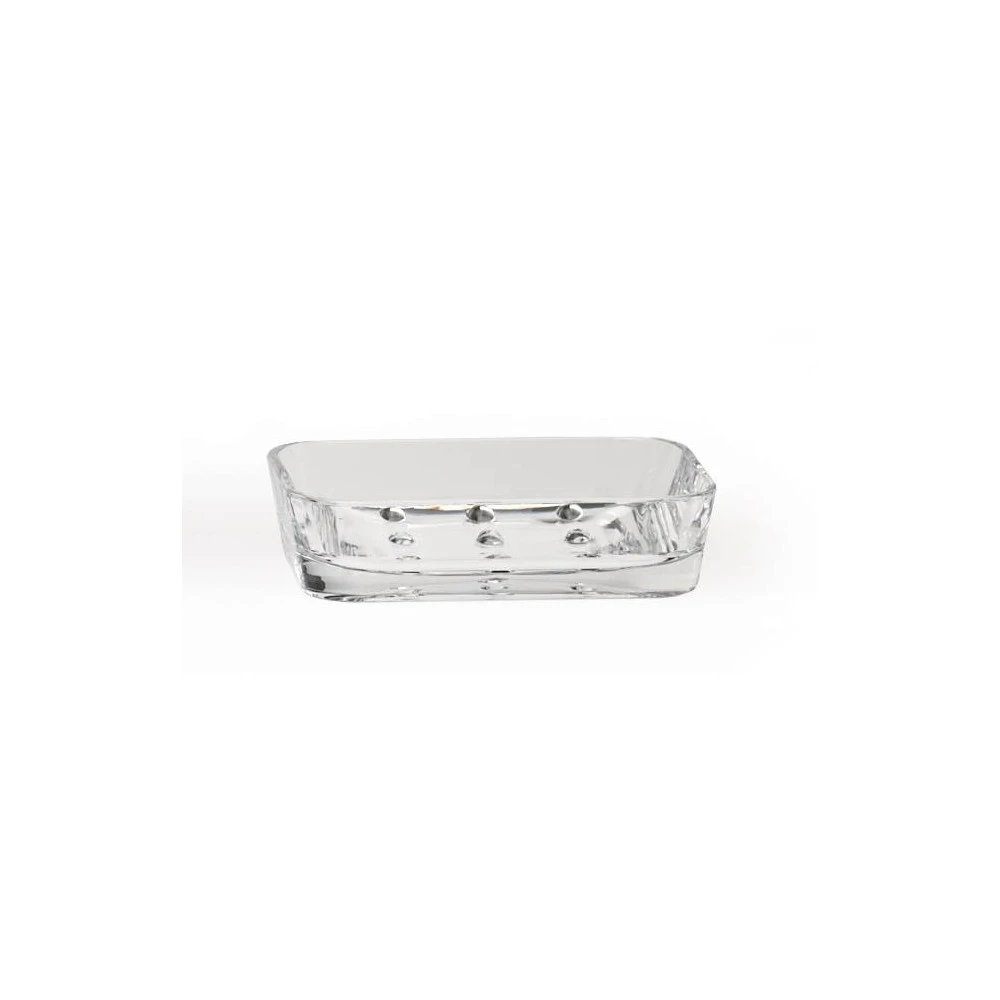 Optiks Bathroom Soap Dish, Clear Acrylic