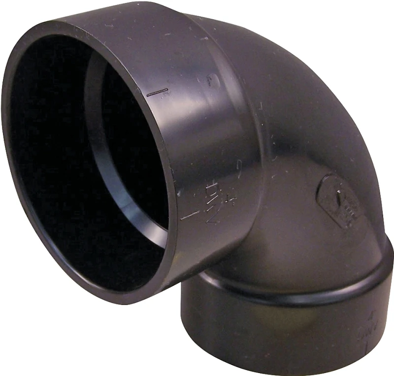 4 Inch Abs 90 Degree Elbow Hub To Hub Connection - Model 102254lbc
