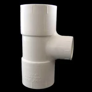 Reducing Pipe Tee, 3/4 X 3/4 X 1/2 In, Pvc, Socket, 150 Psi, Sch 40