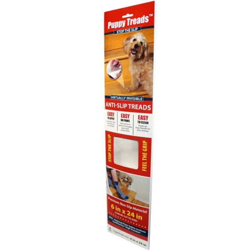 Handitreads 6 In. W X 24 In. L Clear Vinyl Anti-slip Treads, 4 Pk, Model Pp624cl4t