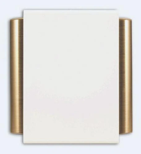 50/m-b Wired Door Chime With Off-white Cover And Satin Brass Finish