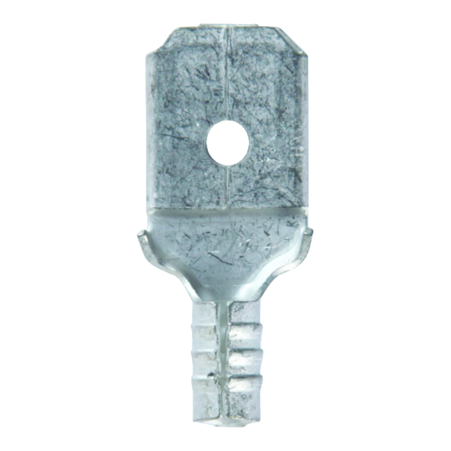 22-18 Ga. Uninsulated Male Disconnect Terminals Silver 5 Pk, 0.250 In Tab Size