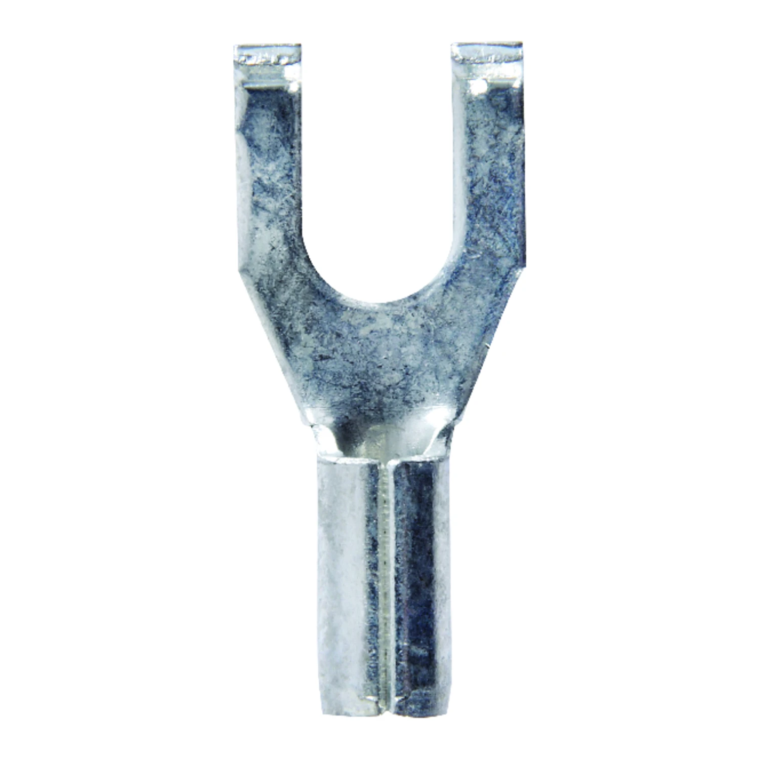 22-18 Ga. Uninsulated Flanged Spade Terminal Silver 5 Pk, #6 Stud Size