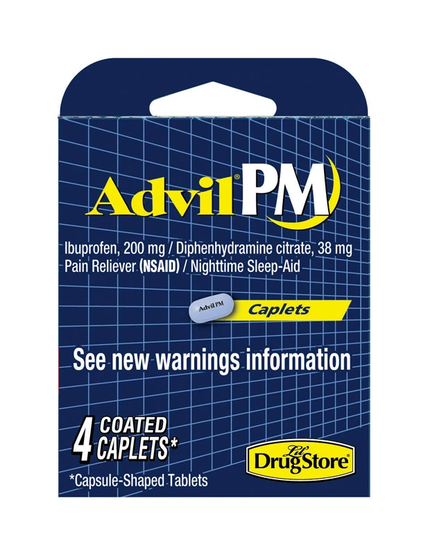 Pm Nighttime Sleep Aid 4 Ct, Ibuprofen 200 Mg & Diphenhydramine 38 Mg, Coated Tablets