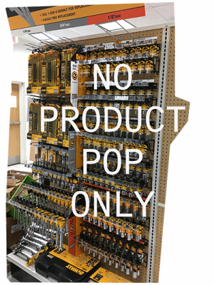 4' Display Rack For Mechanic Tools And Signage - Model Dwmt74286rk0