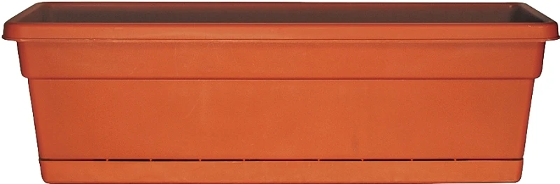 30-inch Terra Cotta Plastic Window Box Planter With Saucer - Model Wb3012tc