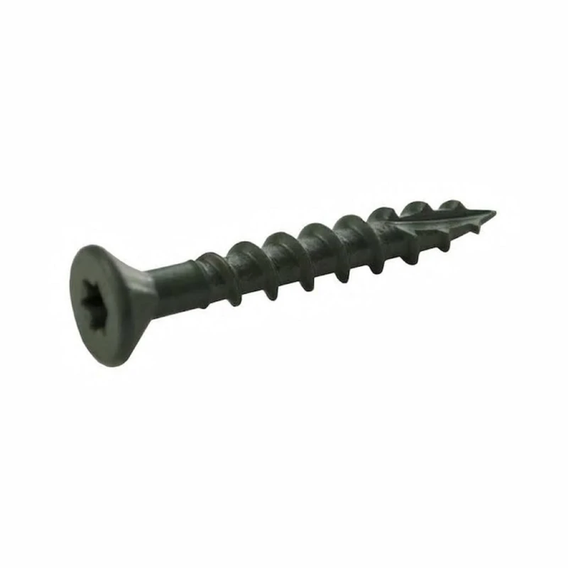 Grip-Rite PrimeGuard Plus #8 x 1-5/8-in Green Polymer Deck Screws (1-lb)
