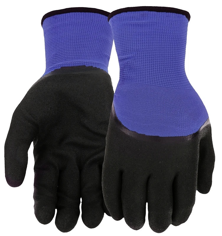 Thermal Sandy Nitrile Knuckle Dipped Gloves, Large Size