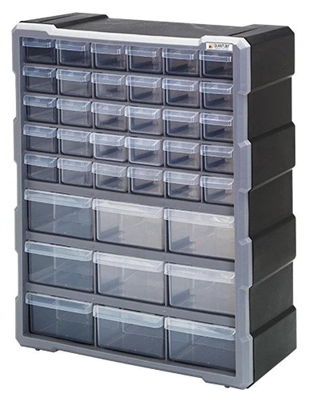 39-drawer Clear Plastic Parts Drawer Cabinet - Versatile Organizer