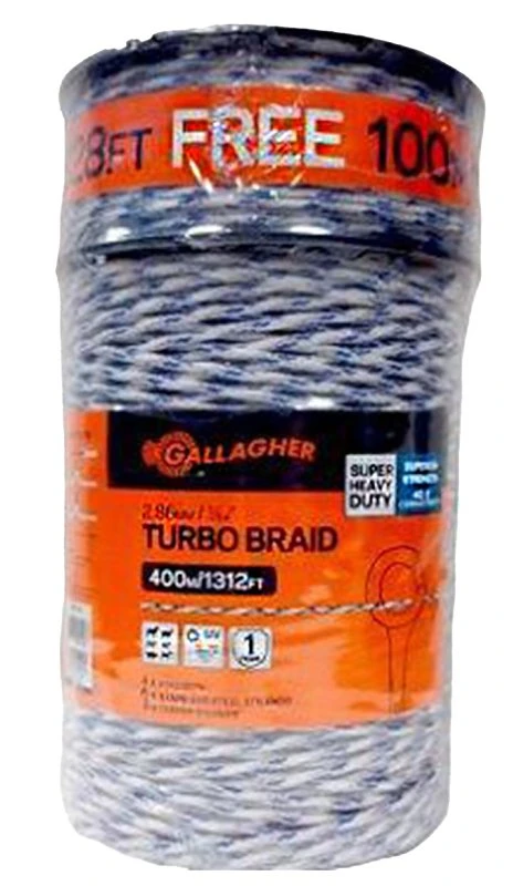 Electric Fence Turbo Braid Combo Roll, 1,312-Ft.
