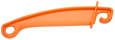 Electric Fence Insulated Hook, Orange, Large