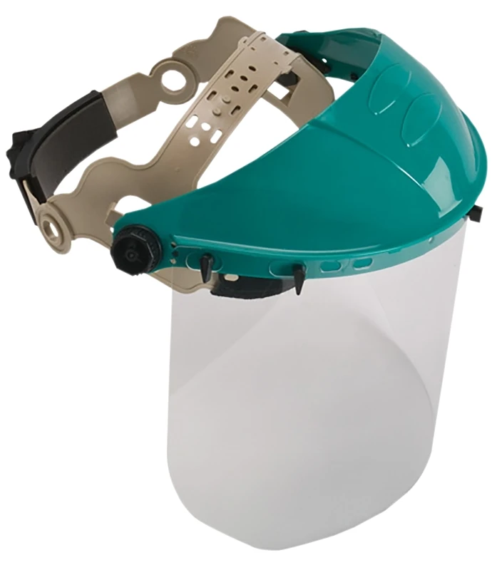 Safety Works Adjustable Face Shield With Ratchet Adjustment And Visor