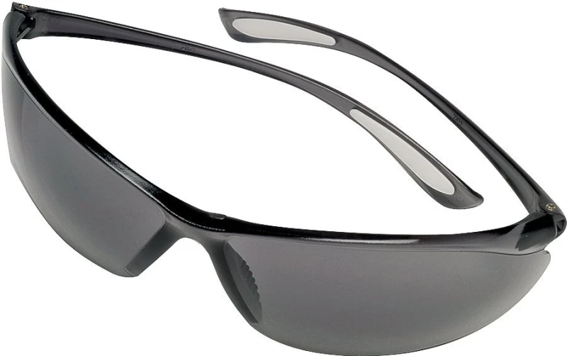 Feather Fit Gray Frame Safety Glasses With Gray Lenses - Model 10105407