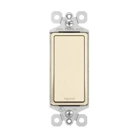 Pass & Seymour Single Pole Decorator Switch, 15A 120/277V, Light Almond