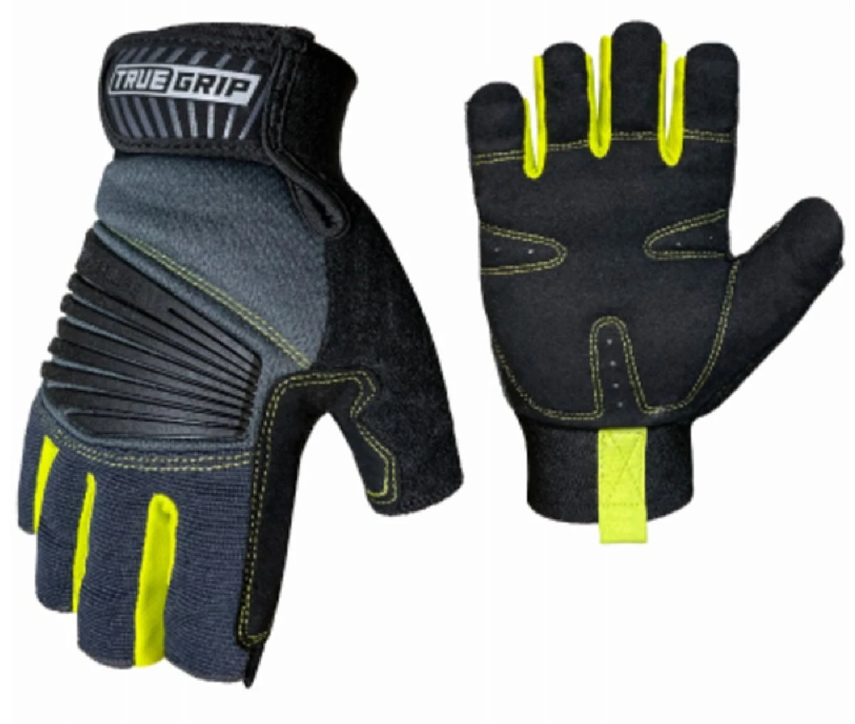 Pro Fingerless Gloves, Padded Palm, Men's XL