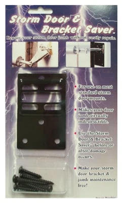 A-1b Black Storm Door And Bracket Saver