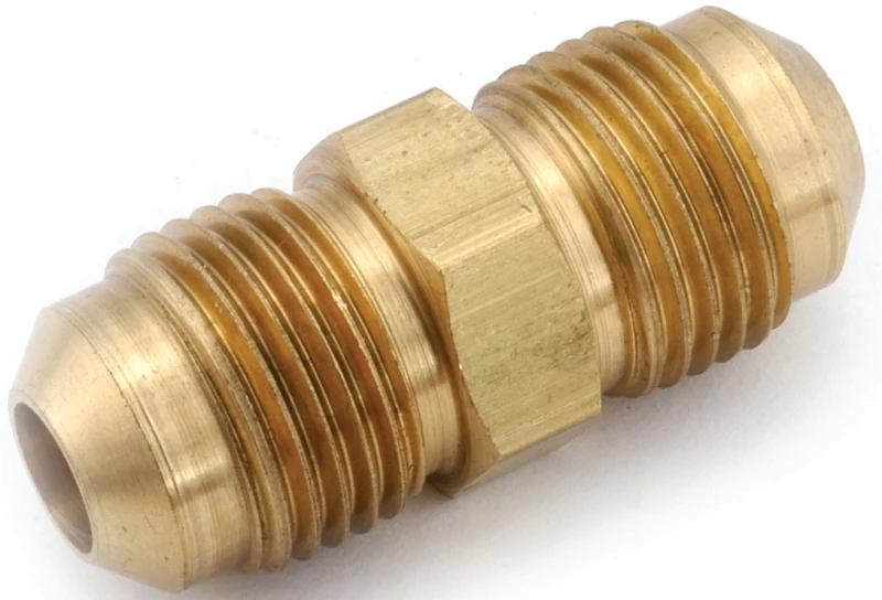 Pipe Fitting, Flare Union, Lead Free Brass, 5/8 In.