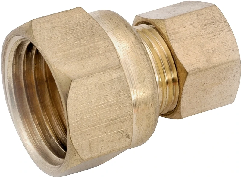 Compression Fitting, Adapter, Lead Free Brass, 3/16 Compression x 1/8 In. FPT