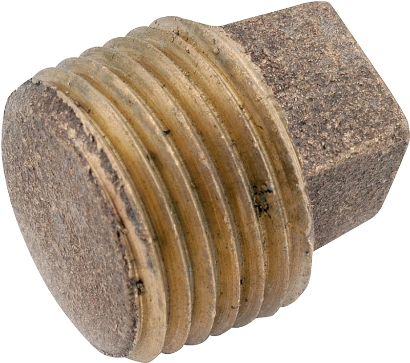 Pipe Plug, Solid Barstock, Lead Free Brass. 1/4 In.