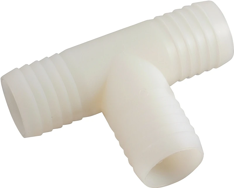 Nylon Hose Barb Tee, 1/8 In. ID