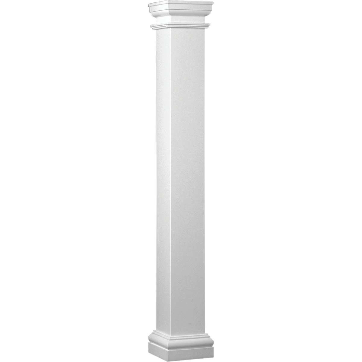 Duralite 8 In. X 8 Ft. Smooth White Fiberglass Column - Load Bearing