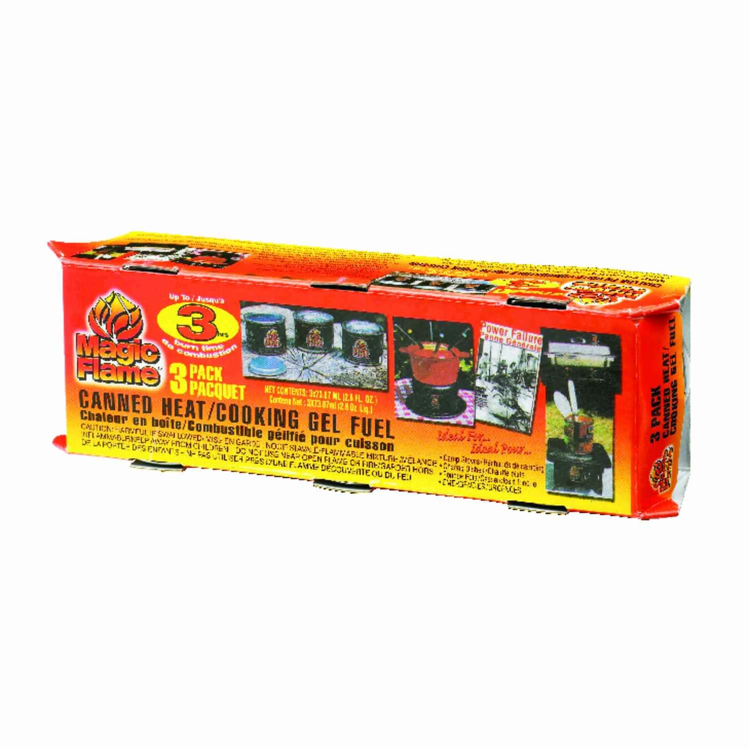 Magic Flame Cooking Fuel 1.5 in. H x 2.5 in. W x 7.5 in. L 3 pk