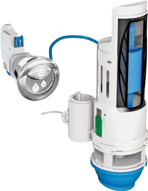 Hydroright Dual Flush Valve Hyr270 With Push Button Handle For Toilets