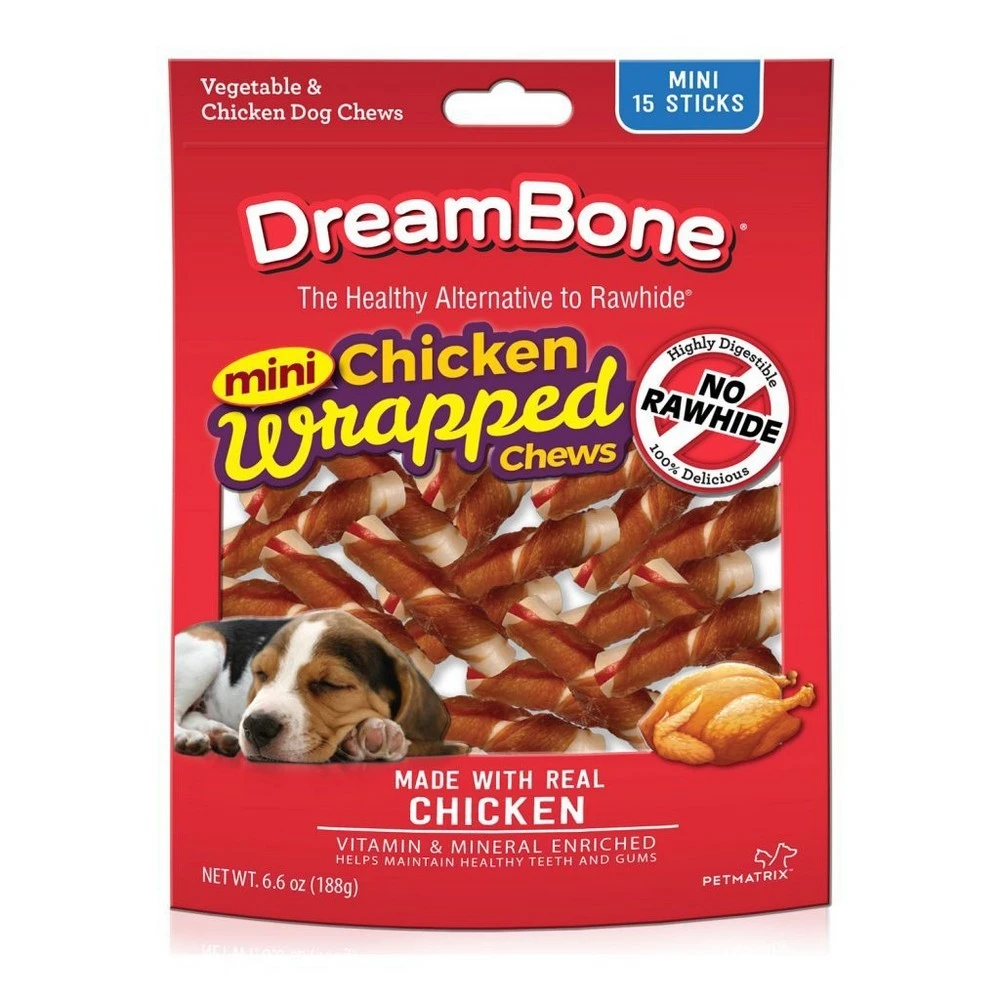 DreamBone Dog Chews Vegetable & Chicken - 15 CT