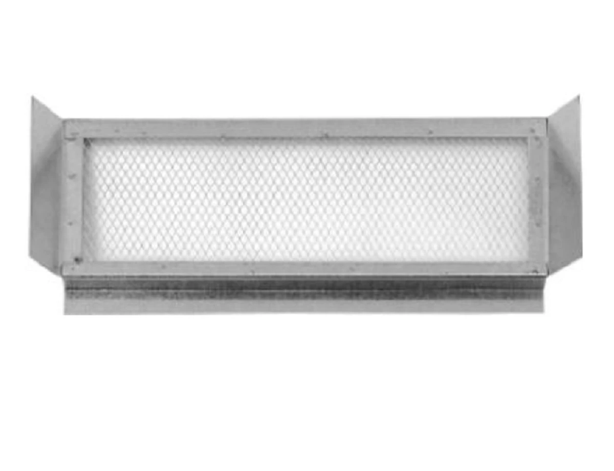 22 X 6-inch Galvanized Steel Eave Vent With Wire Mesh For Attic Ventilation