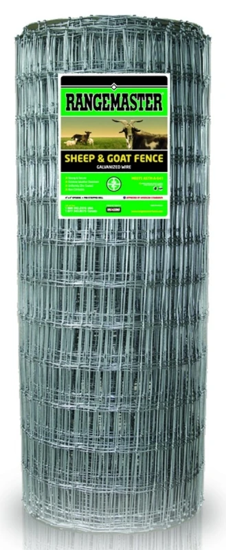 6964 Class 1 Sheep And Goat Fence, 100 Ft L X 48 In H, 4 X 4 In Mesh