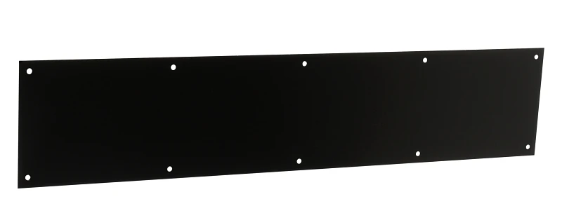 Door Kickplate, Matte Black, 6 x 30 In.