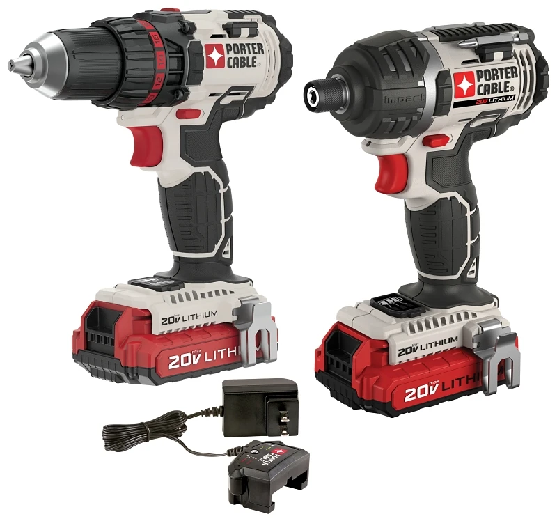 20-Volt Max Drill/Driver & Impact Driver Combo Kit, 1/2-In. Ratcheting Chuck, 2 Lithium-Ion Batteries