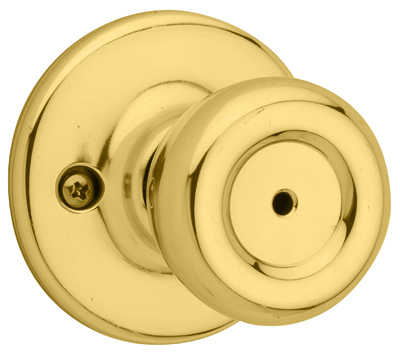 Tylo Polished Brass Bed & Bath Door Knob With Adjustable Latch
