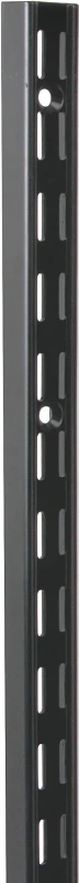 Shelf Standard, Dual Track, Black Steel, 39-In.