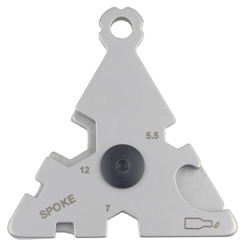 Hy-ko Keychain Multi-tool Triangle Stainless Steel Compact Tool