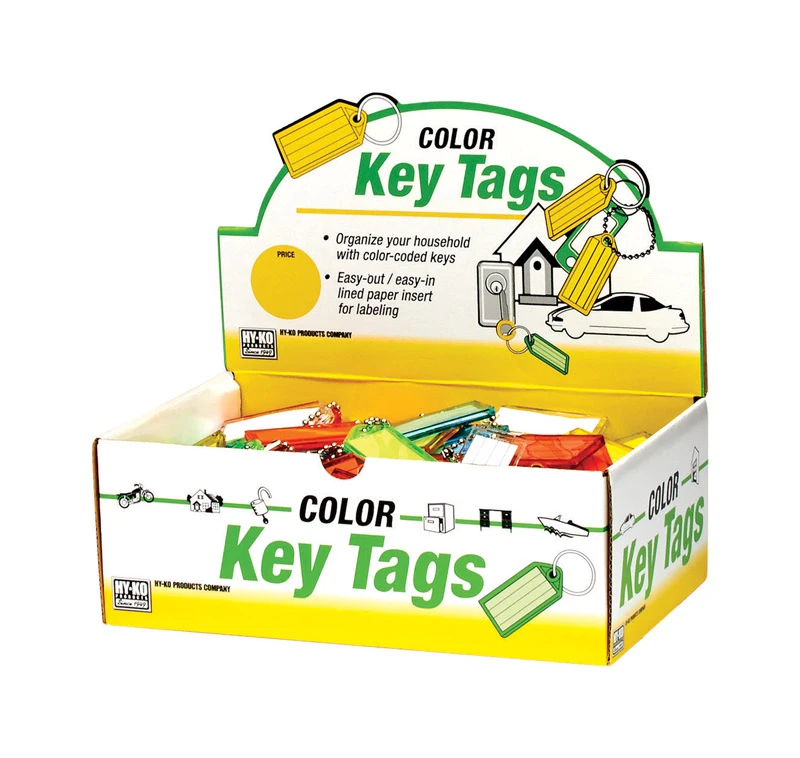Identification Tag with Ball Chain, Assorted, 100-Pk.