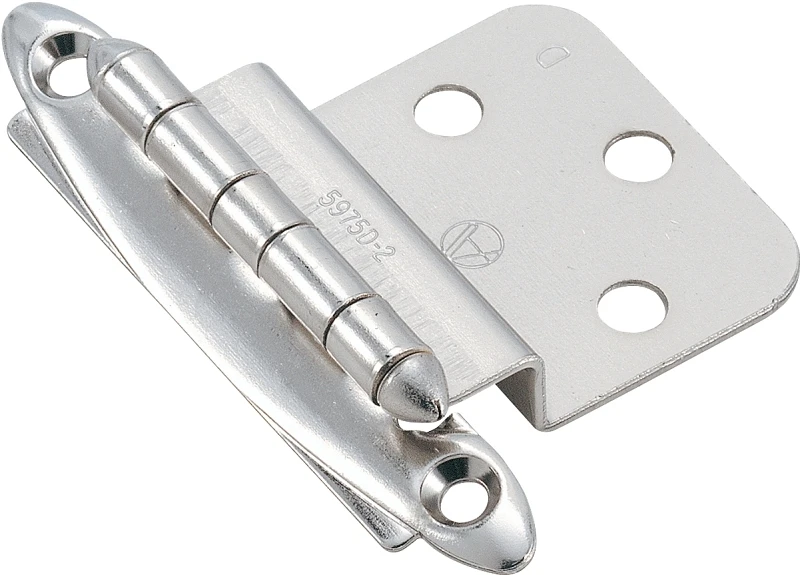 Bpr341726 3/8 In. Polished Chrome Non Self-closing Inset Hinge, 2-pack