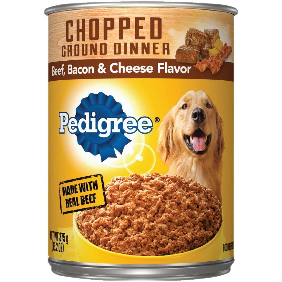 Canned Dog Food, Chunky Beef, Bacon & Cheese, 13.2 oz. Can