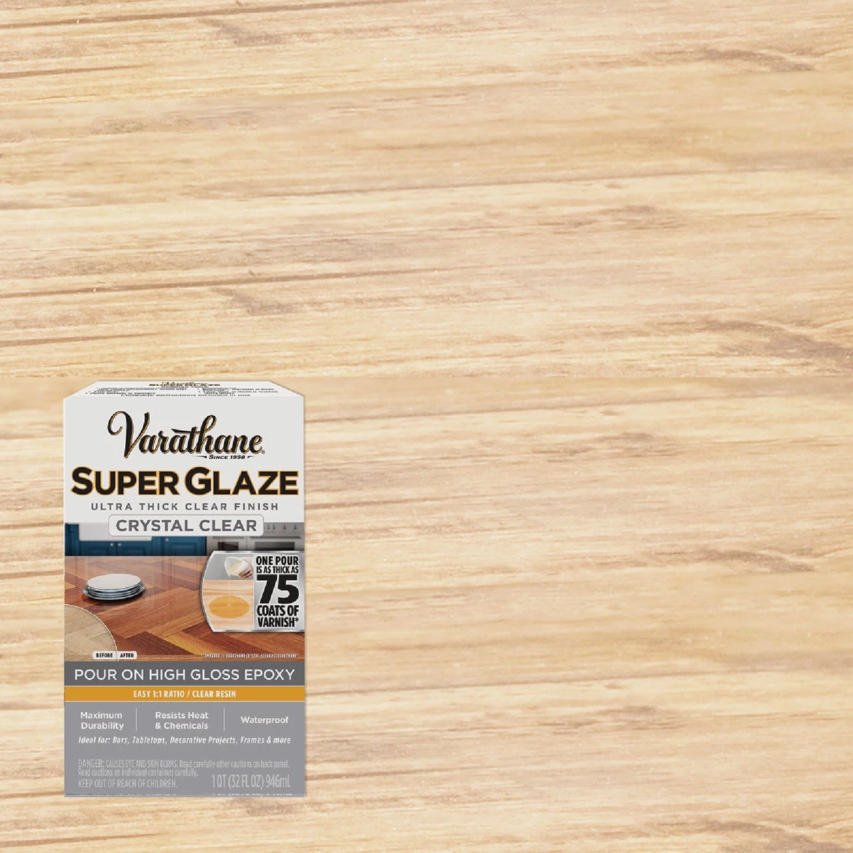 Super Glaze Epoxy, Ultra Gloss, 32-oz.