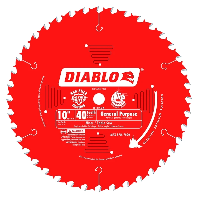 Ultimate General Purpose Circular Saw Blade, 40-Tooth x 10-In.