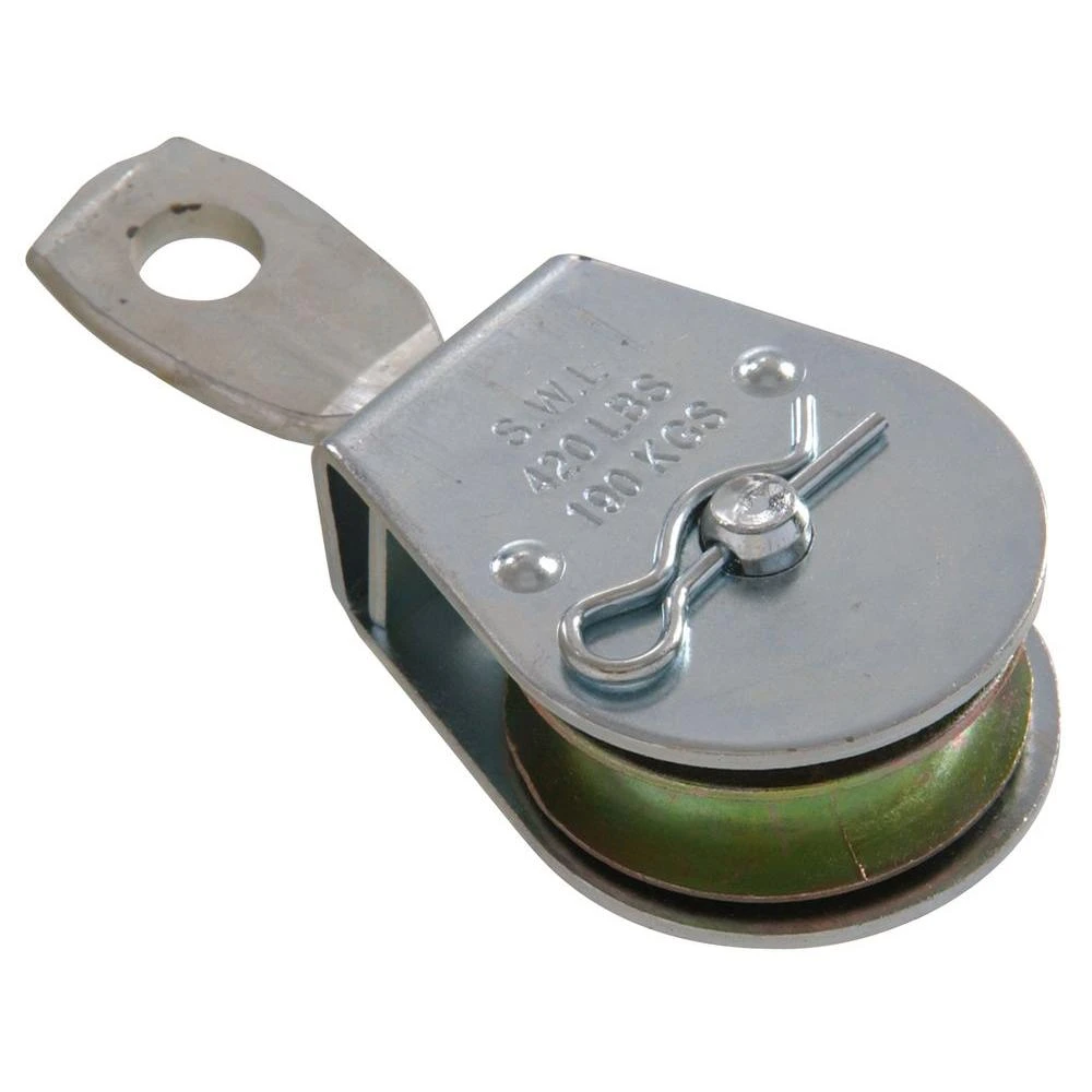 The Hillman Group 2 in. Single Sheave Heavy Duty Pulley with Swivel Eye (5-Pack)