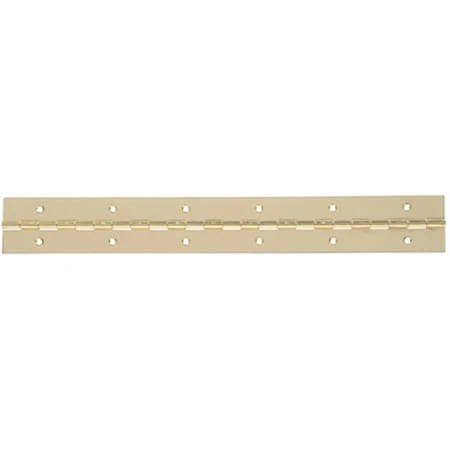 851966 30 X 1-1/2 Inch Brass Plated Continuous Hinge With Fixed Pin