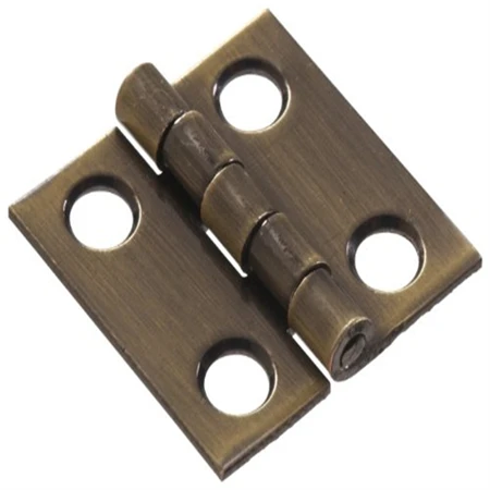 The Hillman Group 852997 2-1/2" X 1-3/4" Solid Brass Broad Hinge - Antique Brass Finish 2-Pack